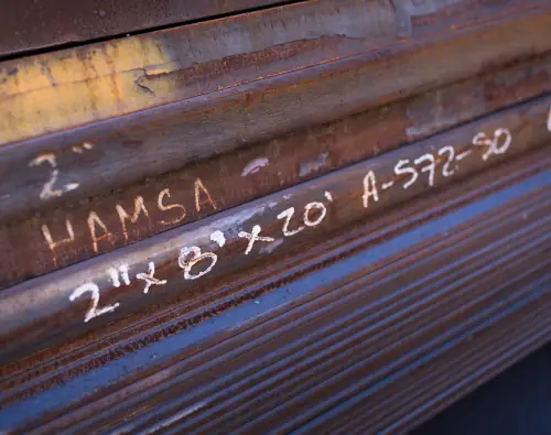 Placas de acero al carbón A-572